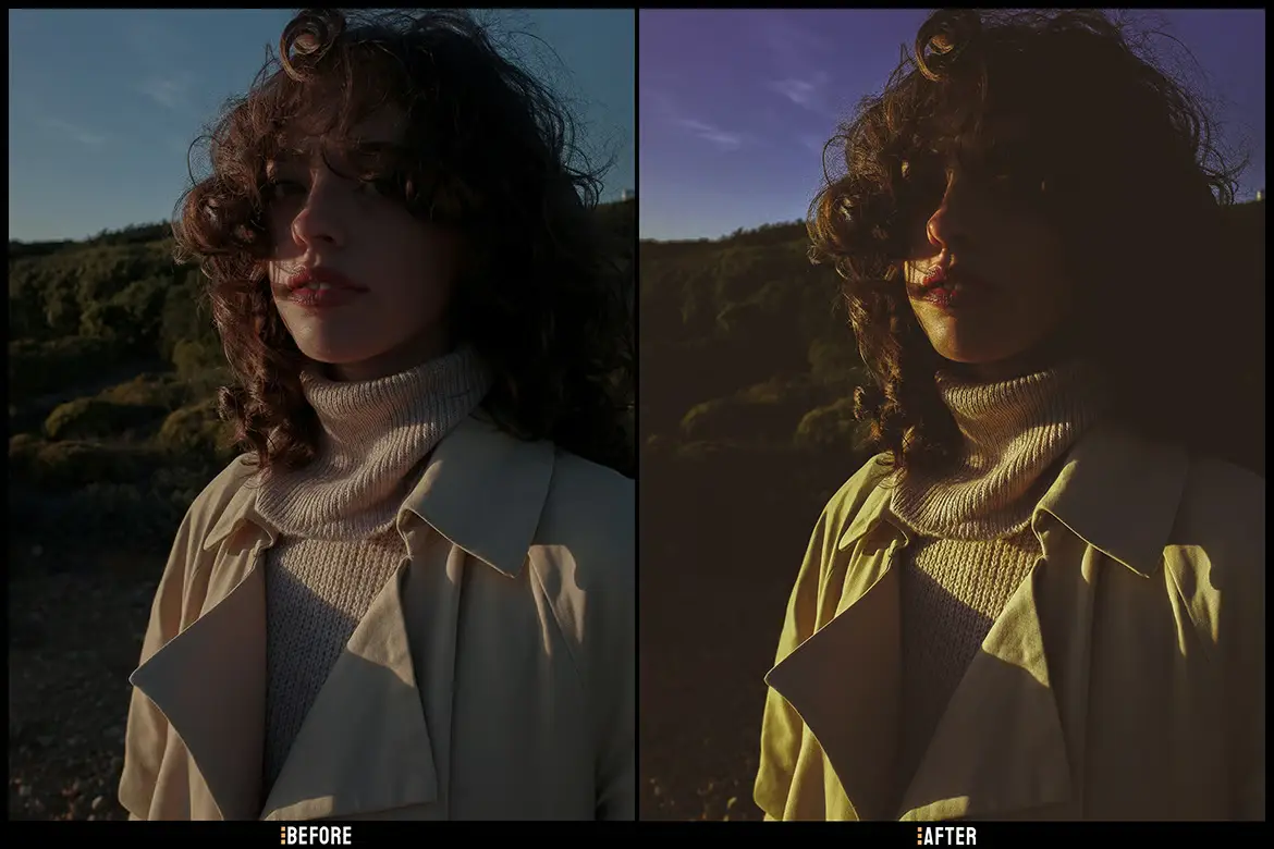 暗调美学Lightroom预设专业情绪电影感肖像街拍LR/PS调色滤镜