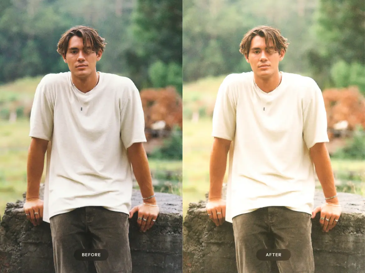 模拟辉光Lightroom预设复古胶片柔光色调LR/PS调色滤镜