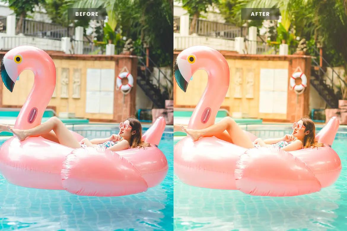 自然光感Lightroom预设柔光暖调人像旅拍LR/PS调色滤镜