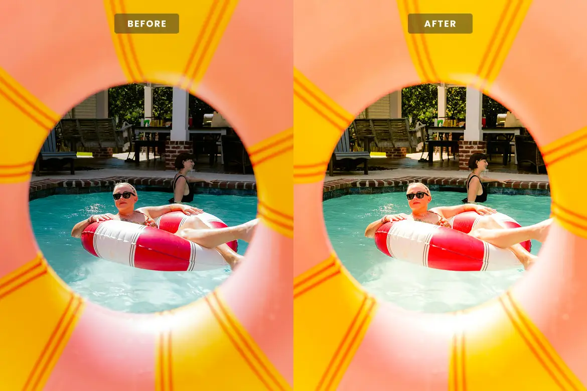 自然光感Lightroom预设柔光暖调人像旅拍LR/PS调色滤镜