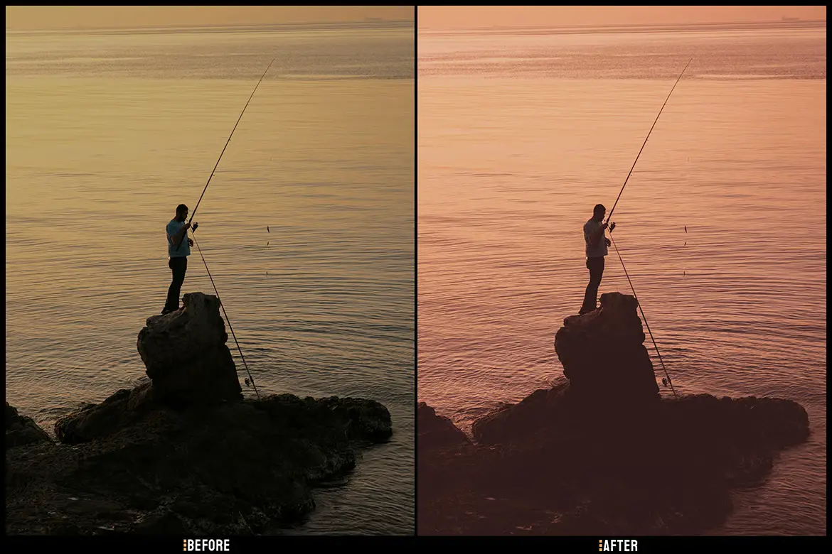 猩红暖调Lightroom预设电影感人像旅拍LR/PS调色滤镜
