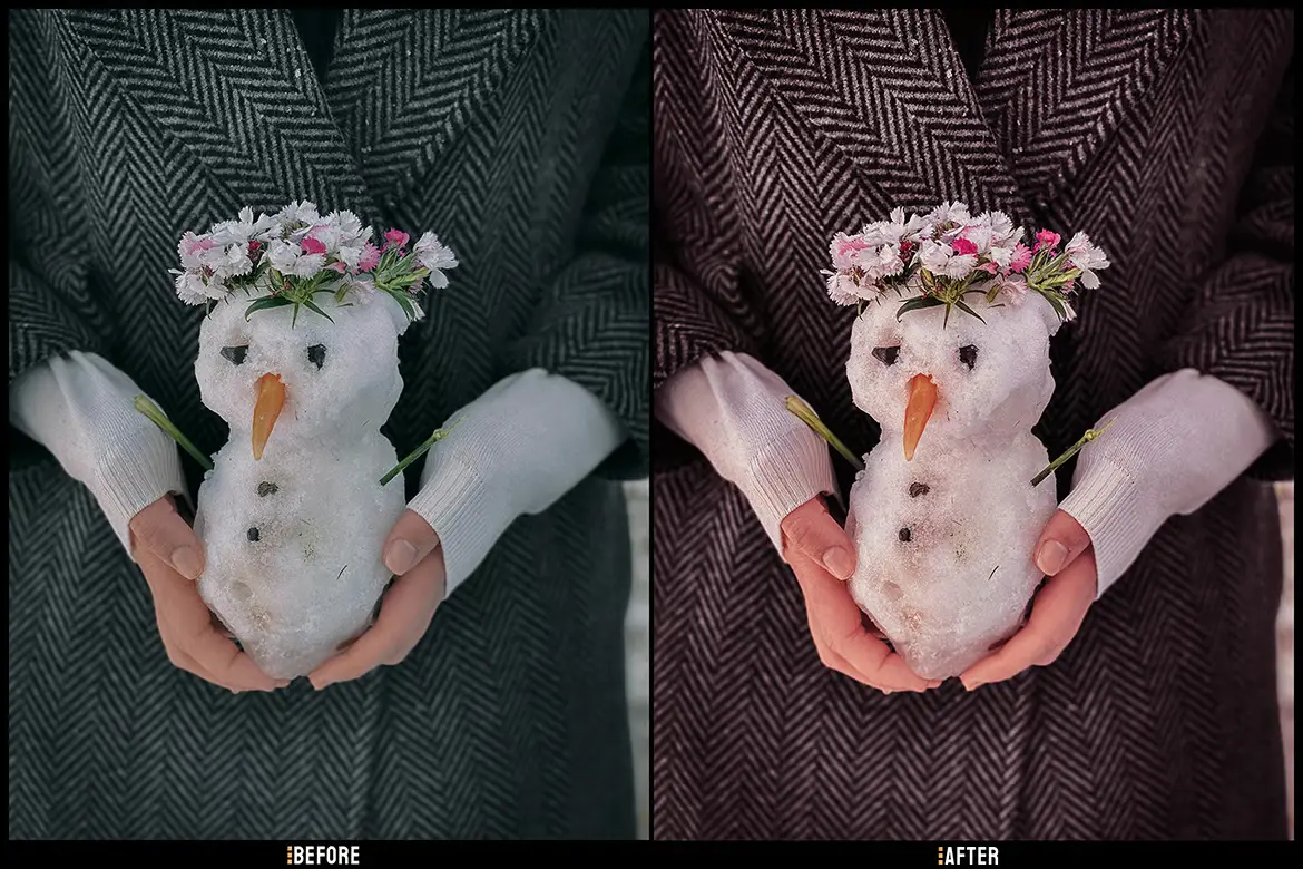 猩红暖调Lightroom预设电影感人像旅拍LR/PS调色滤镜