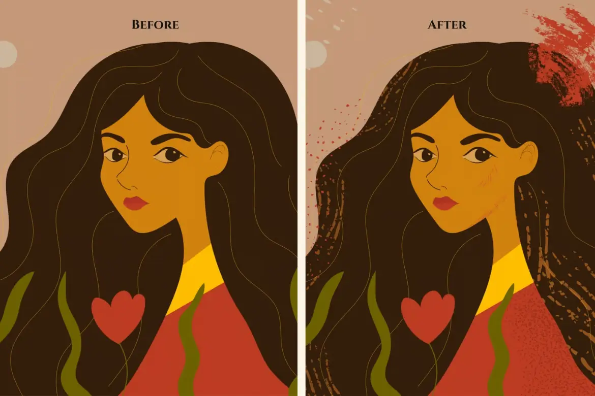 35款AI颗粒质感笔刷合集手绘纹理矢量画笔Illustrator设计素材