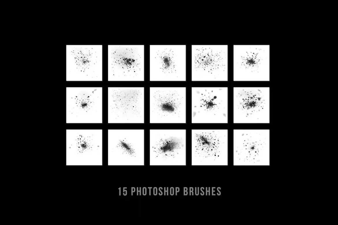 15款飘雪效果PS笔刷高清动态风雪冬天节日主题设计素材