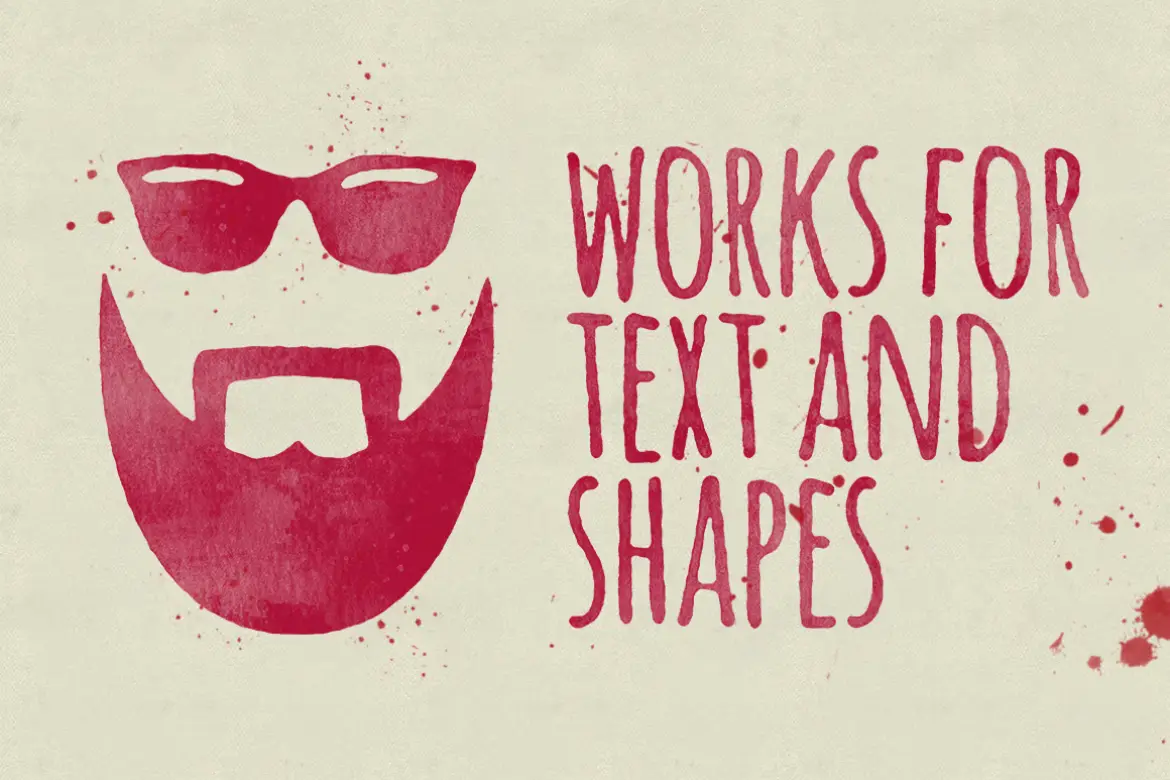 水墨浸染PS特效模板套装动态墨迹笔刷纹理纸张可编辑PSD素材