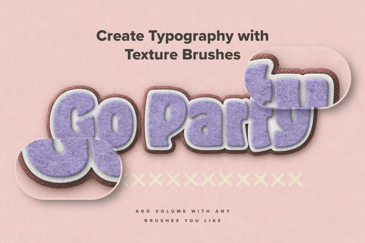 82款针线与织物Procreate笔刷套装手缝质感刺绣布料纹理插画素材