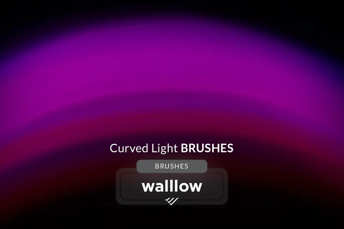 15款彩虹弧光PS笔刷梦幻渐变光效人像海报设计叠加素材