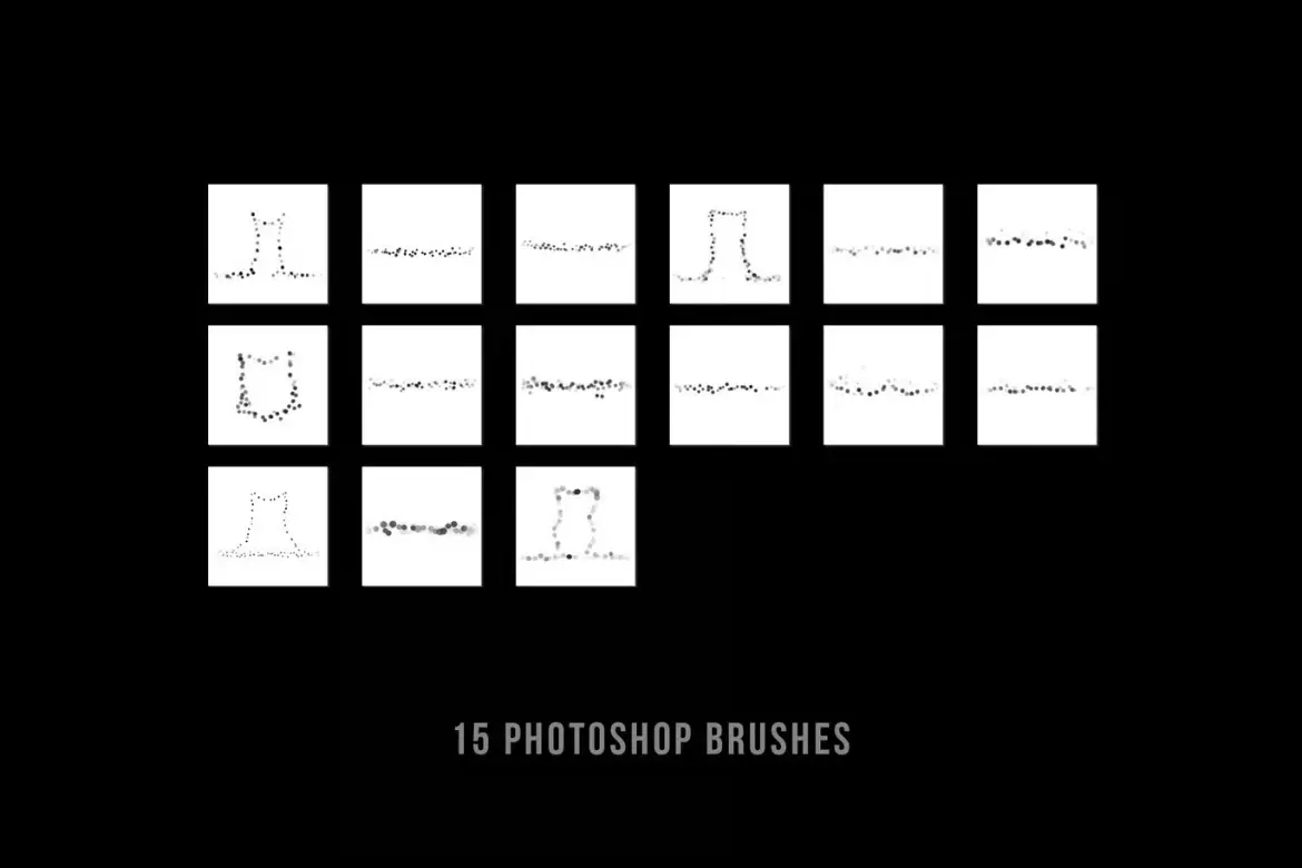 15款闪烁星光PS笔刷高清 glitter 特效夜景人像叠加素材