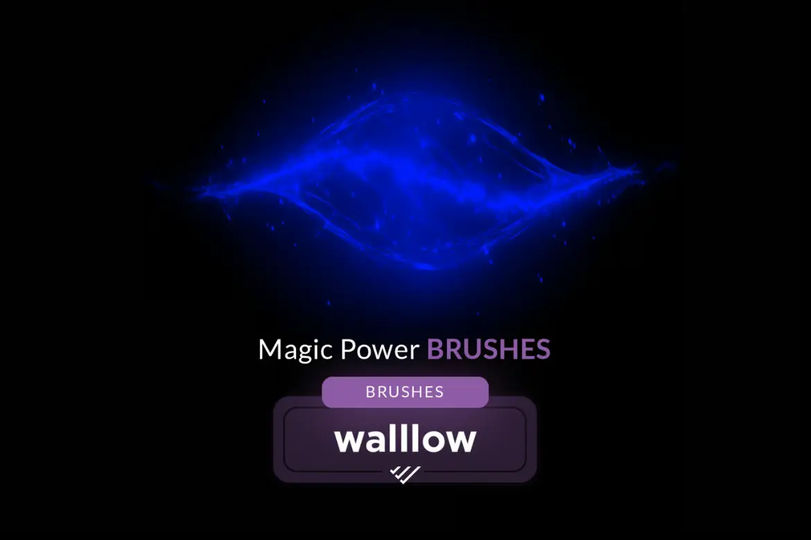 15款魔法光效PS笔刷套装高能光束闪耀粒子奇幻合成素材