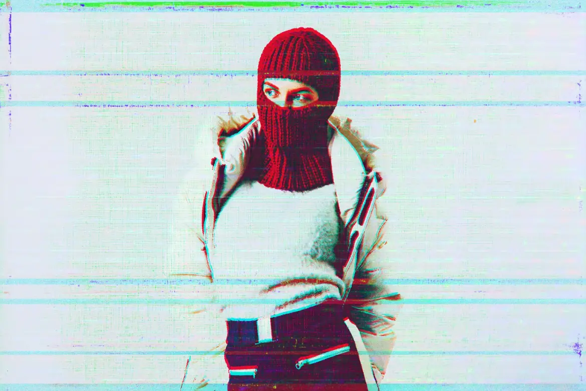 VHS复古照片PSD特效模板智能对象可调色怀旧风格滤镜素材