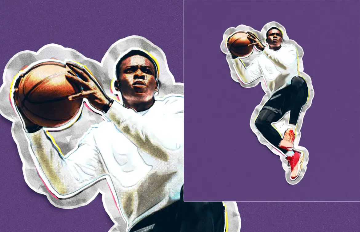 多层剪纸PSD照片特效模板手撕纸张立体感海报创意设计素材