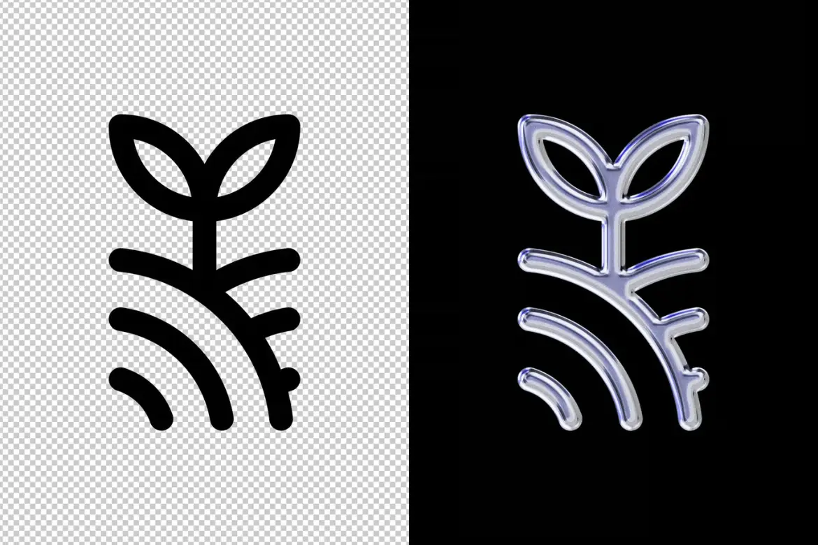 铬金质感PSD文字特效模板智能对象可替换多用途标题设计素材