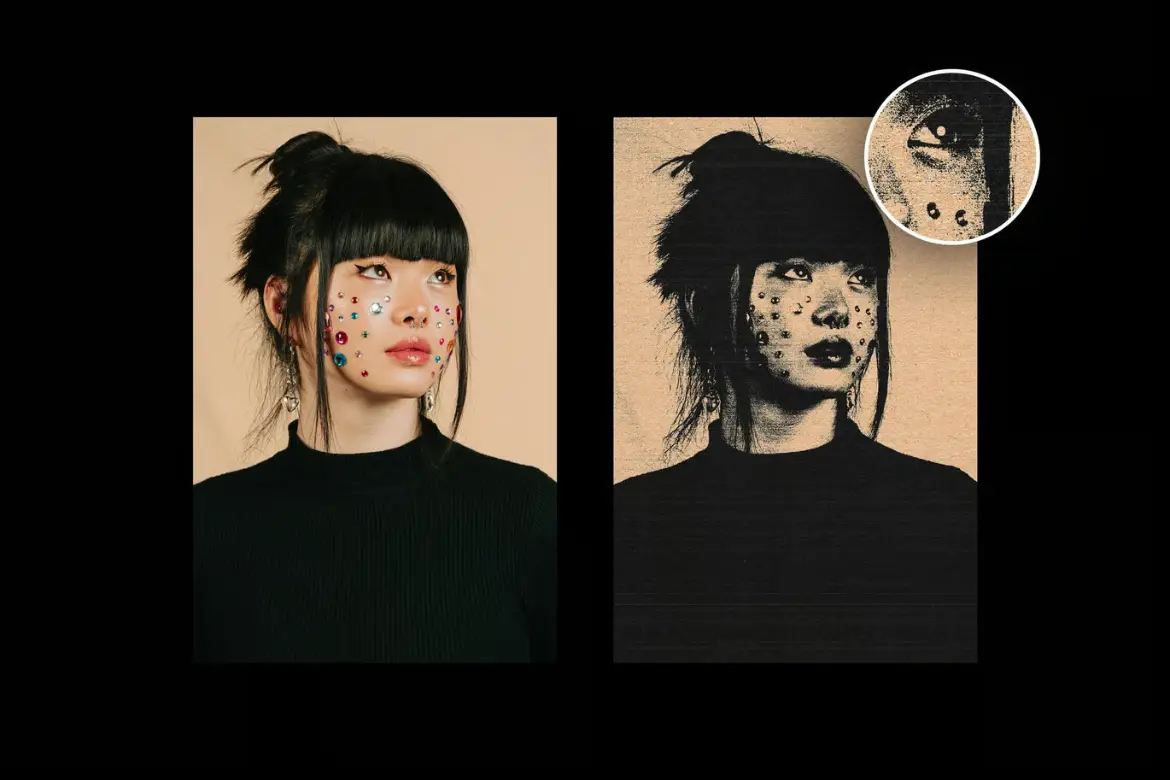 纸箱印刷PSD照片特效模板立体打包封箱贴纸感创意设计素材