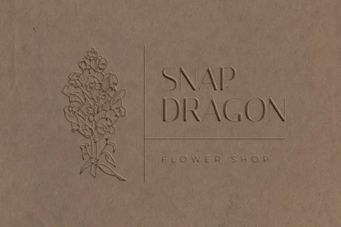 压纹纸张logoPSD效果模板立体凹凸感烫金徽章品牌标志设计素材