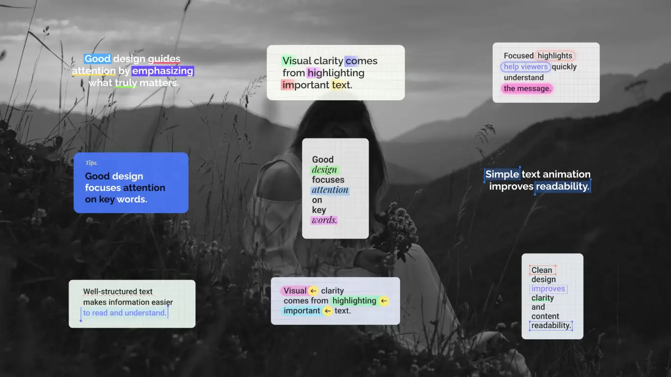 荧光笔高亮文字AE动画模板 Highlight Text Animations