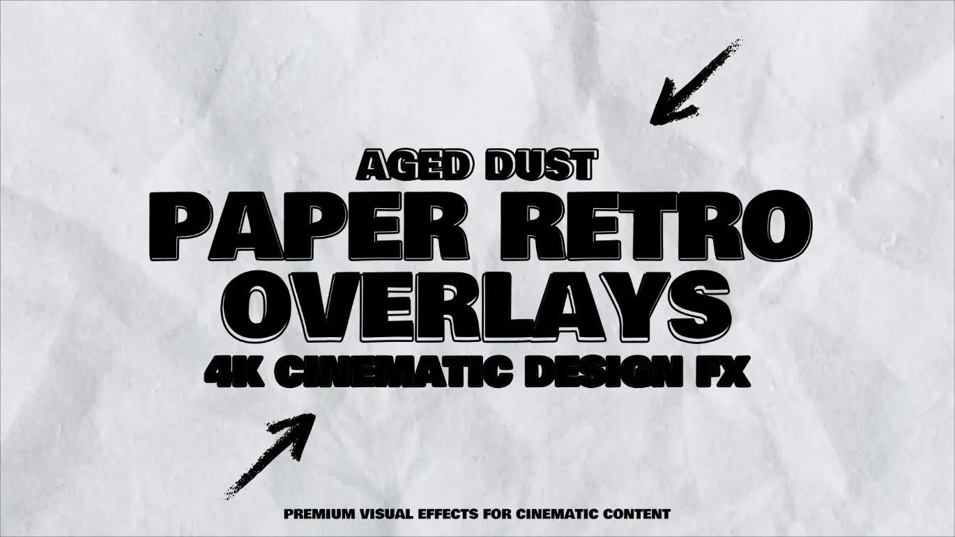 复古纸张灰尘AE叠加素材包 Retro Aged Paper Dust Overlays Pack 11 AE