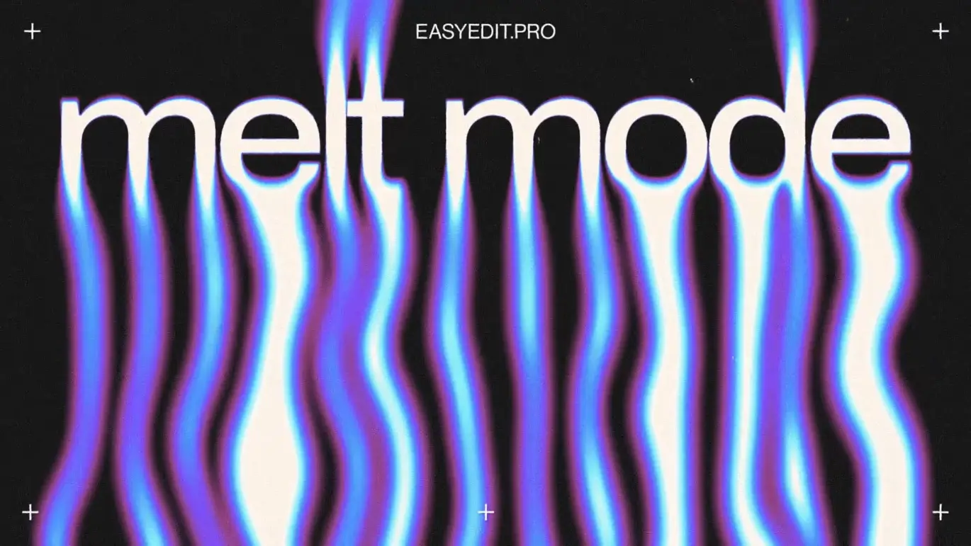 液体模糊文字AE动画模板 Liquid Blur Typography