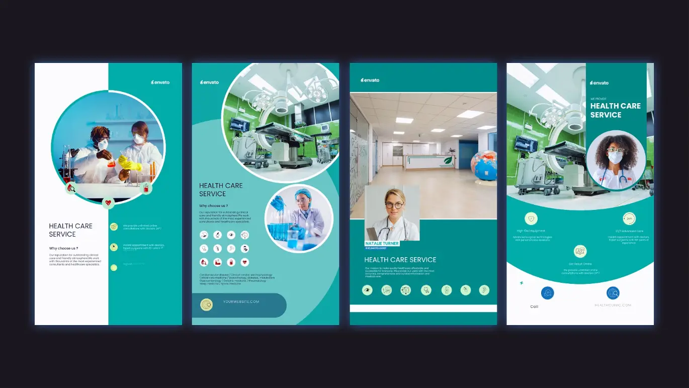 医疗健康Ins快拍PR动态模板 Medical Instagram Stories