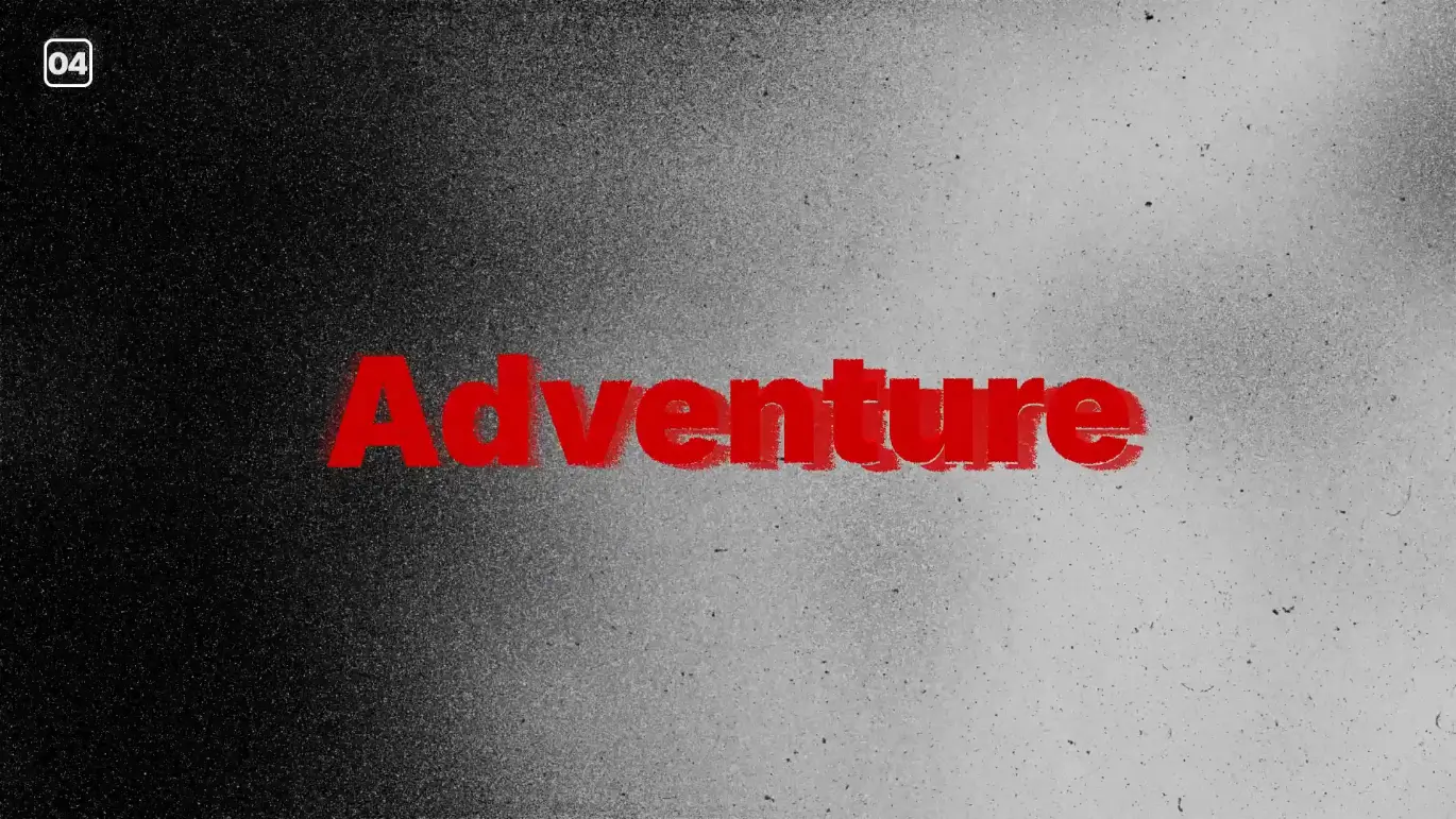 噪波质感文字PR动态图形模板 Noise Text Presets Mogrt