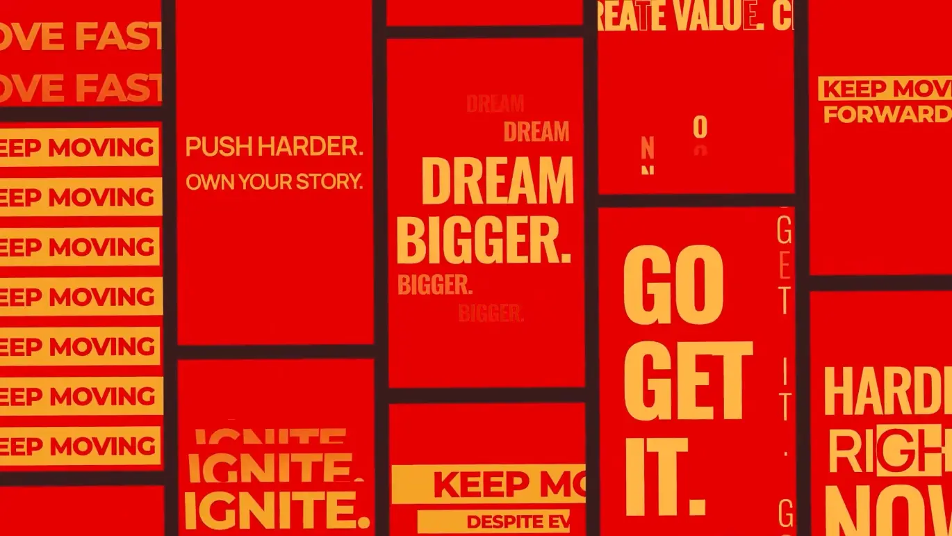 现代动态文字标题AE模板 Modern Kinetic Text Titles