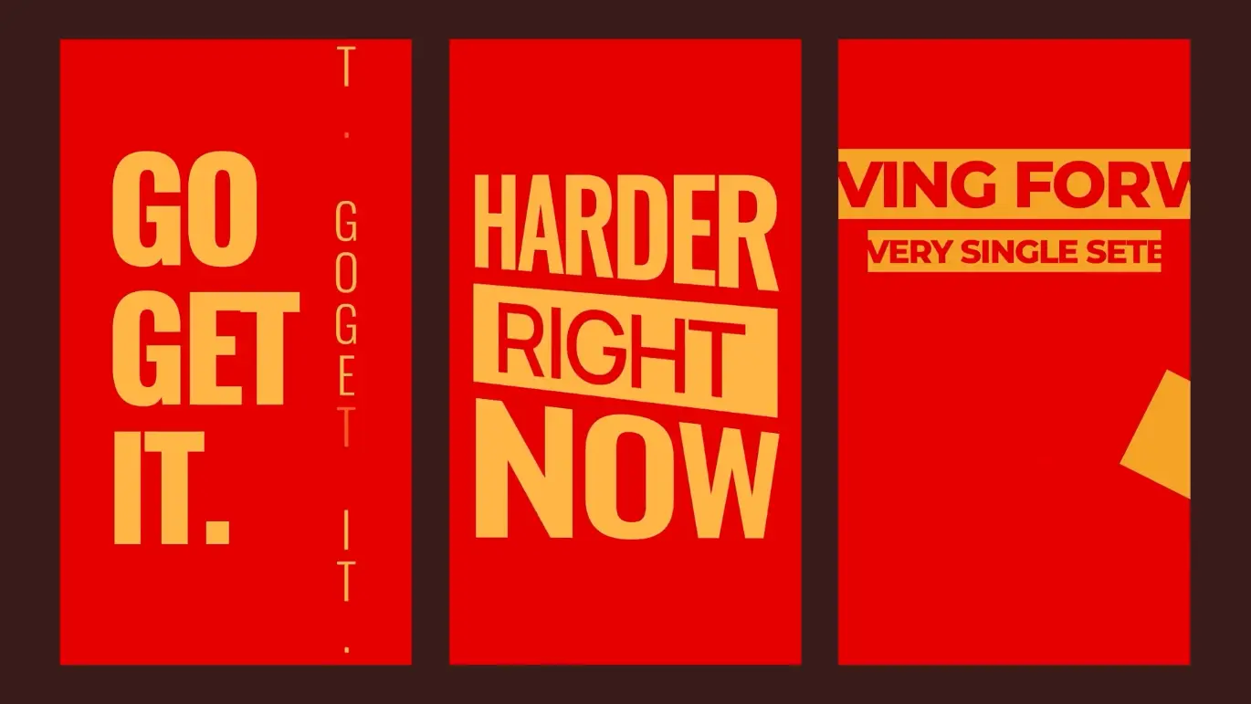 现代动态文字标题AE模板 Modern Kinetic Text Titles