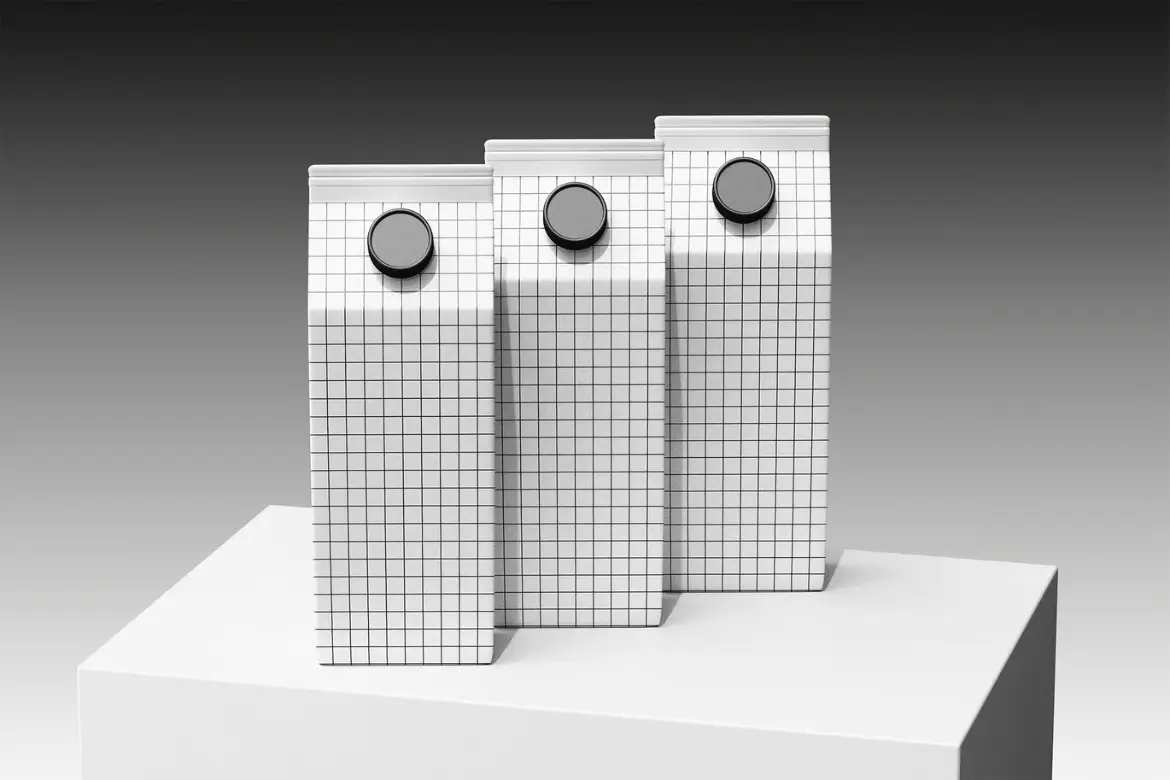 饮品包装盒PSD样机模板 Drink Packaging Box Mockup