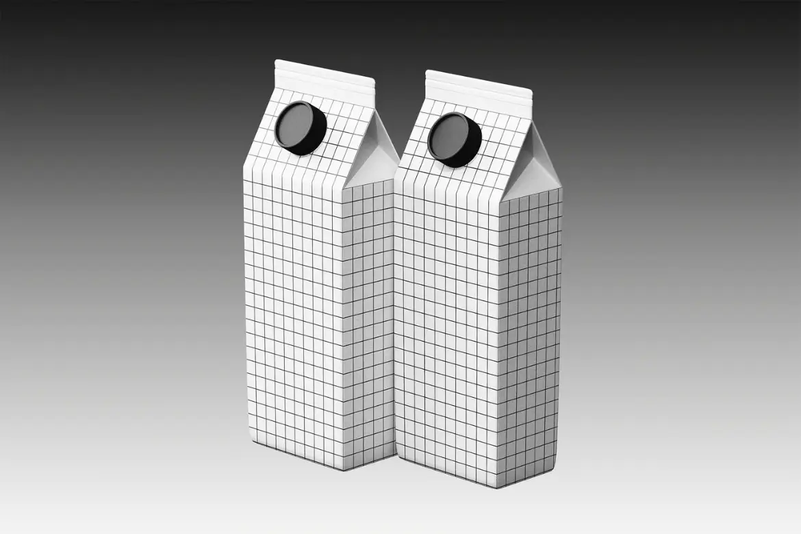 饮品包装盒PSD样机模板 Drink Packaging Box Mockup