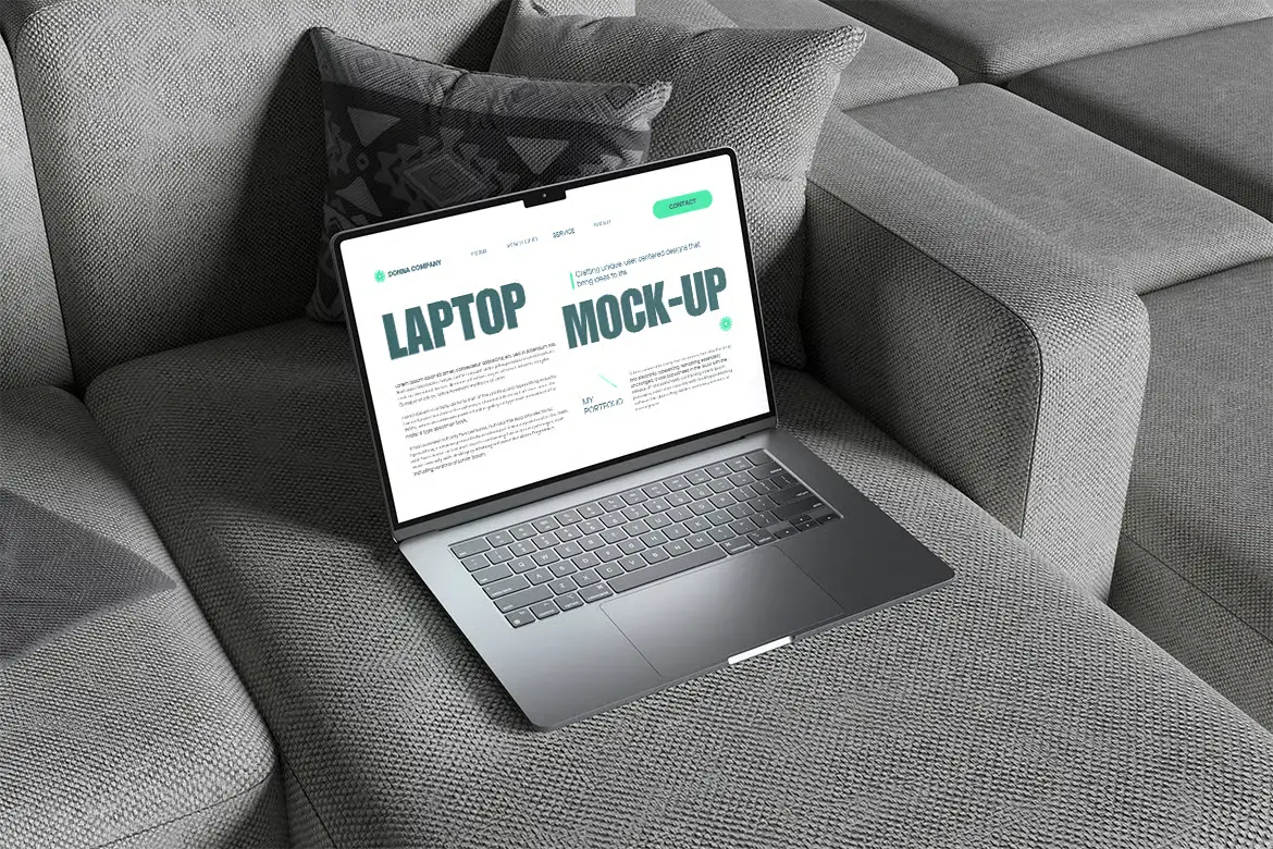 笔记本电脑PSD样机模板 Laptop Mockup