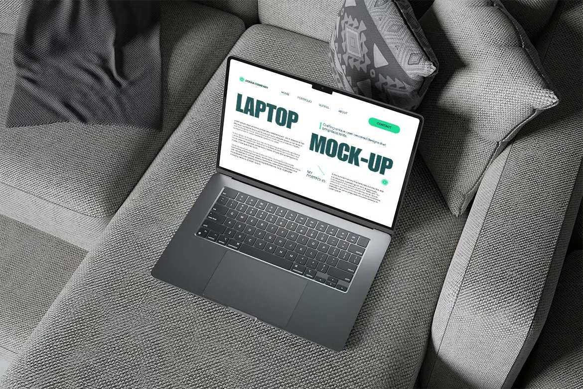 笔记本电脑PSD样机模板 Laptop Mockup
