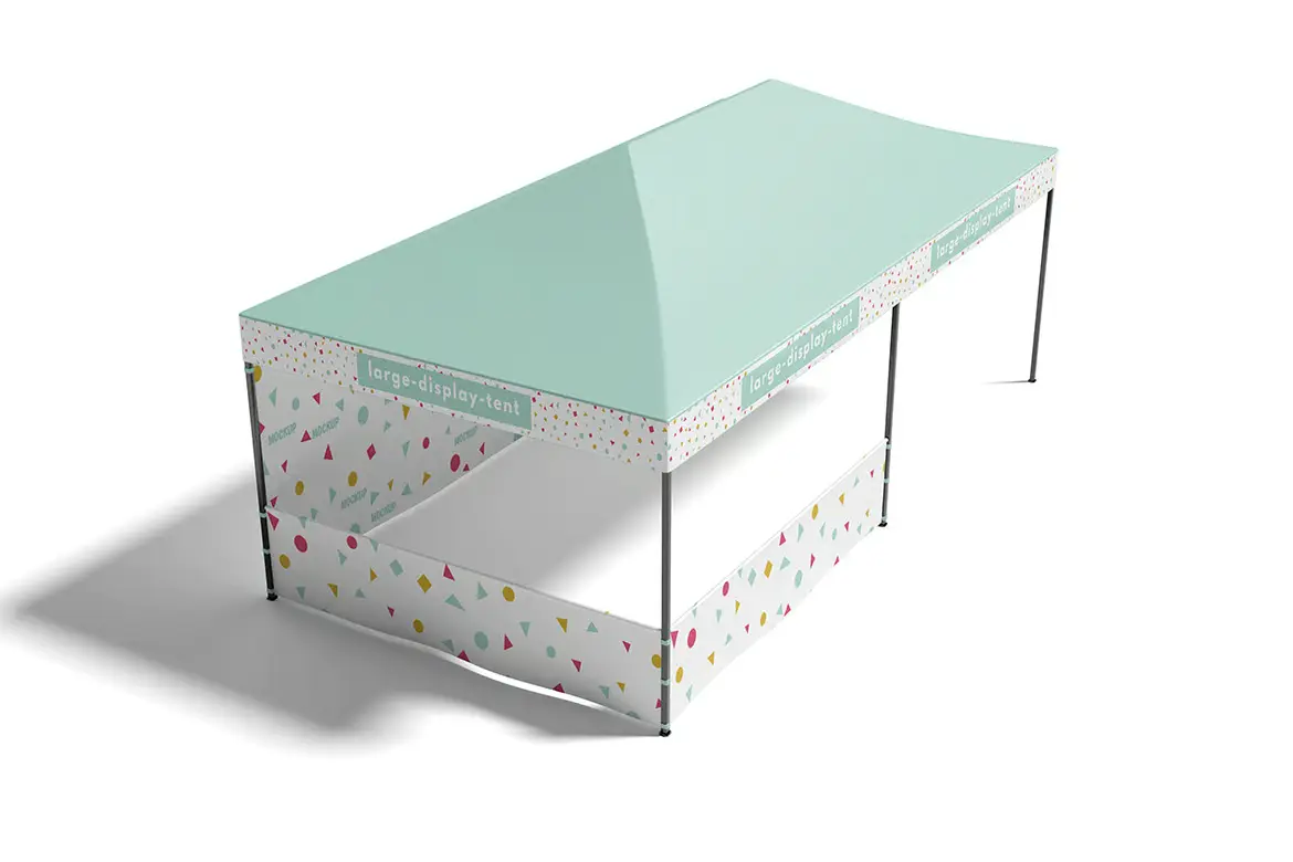 促销帐篷PSD样机模板 Advertising Tent Mockup