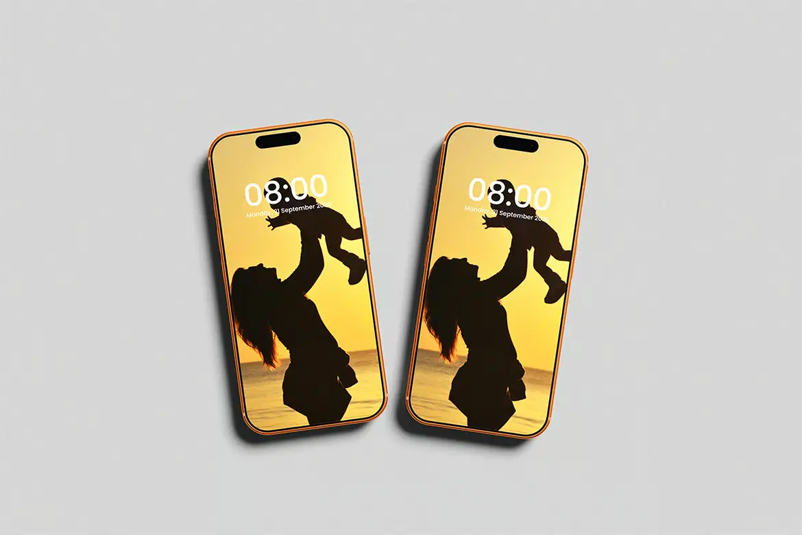 4款iPhone 17 Pro手机PSD样机模板 Phone Mockup for iPhone 17 Pro