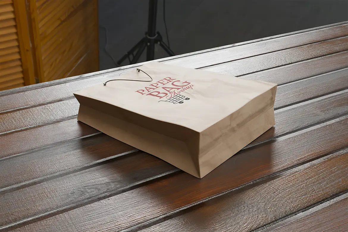 环保纸袋PSD样机模板套装 Paper Bag Mockup Set
