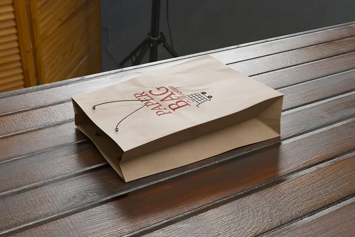 环保纸袋PSD样机模板套装 Paper Bag Mockup Set