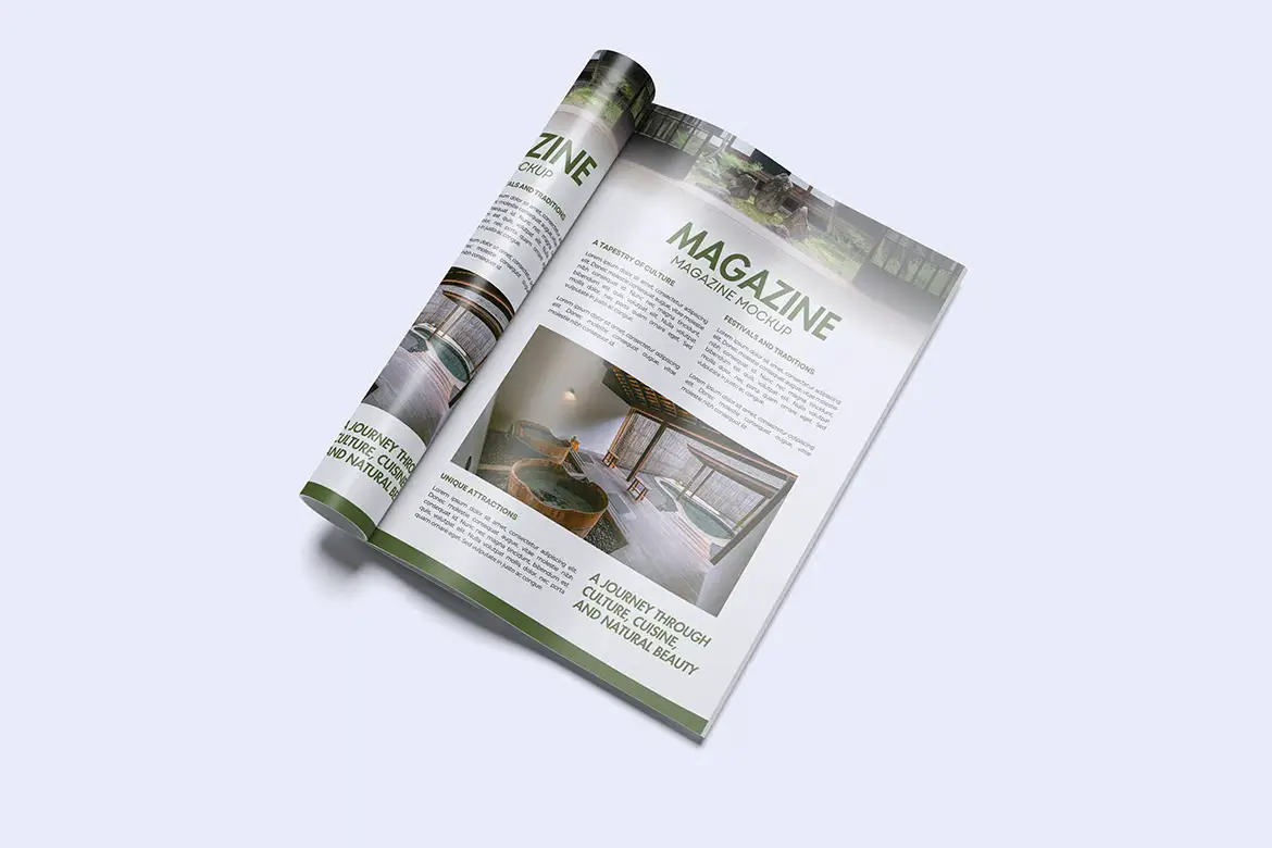 杂志画册PSD样机模板 Magazine Mockup Set 杂志画册PSD样机模板 Magazine Mockup Set