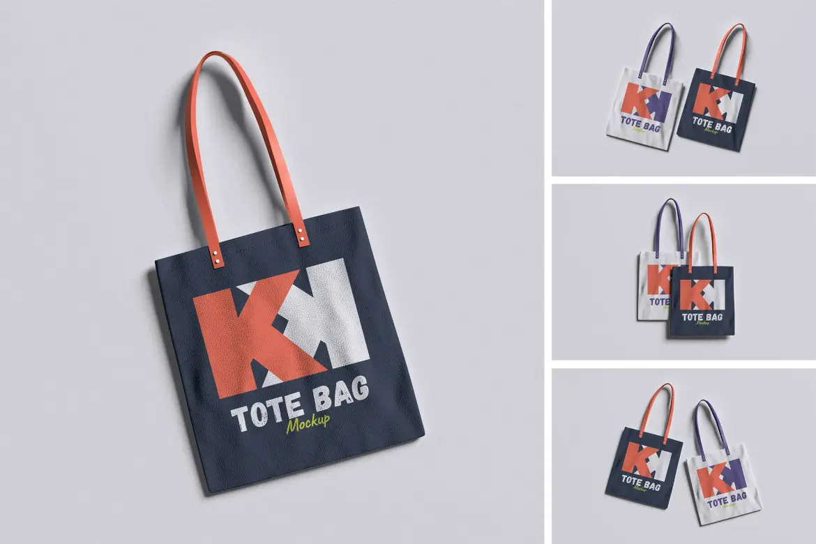 品牌托特包PSD样机模板 Tote Bag Mockup For Branding