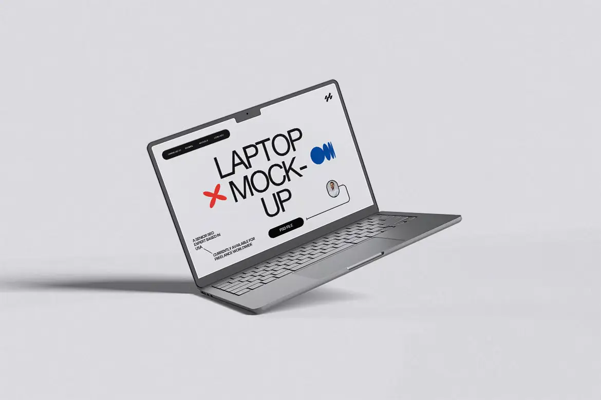 笔记本电脑PSD样机模板 High Quality Laptop Mockup