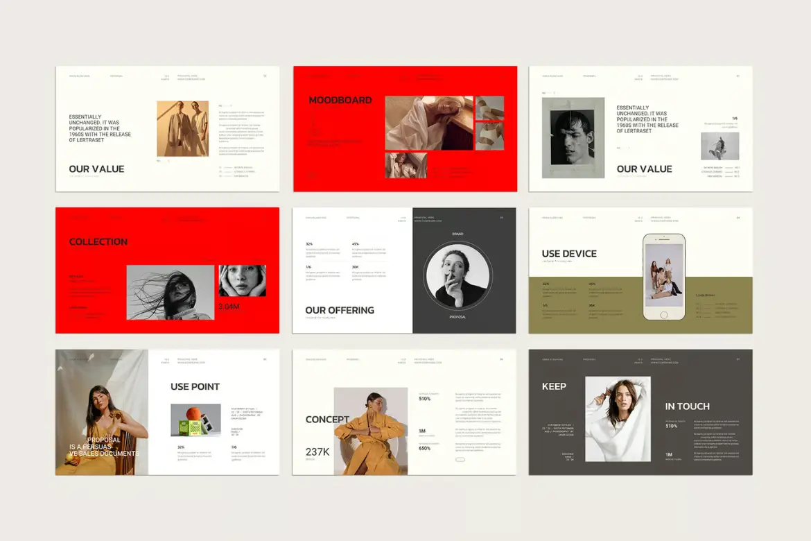 27页品牌策划提案PPT模板 Brand Proposal PowerPoint Template