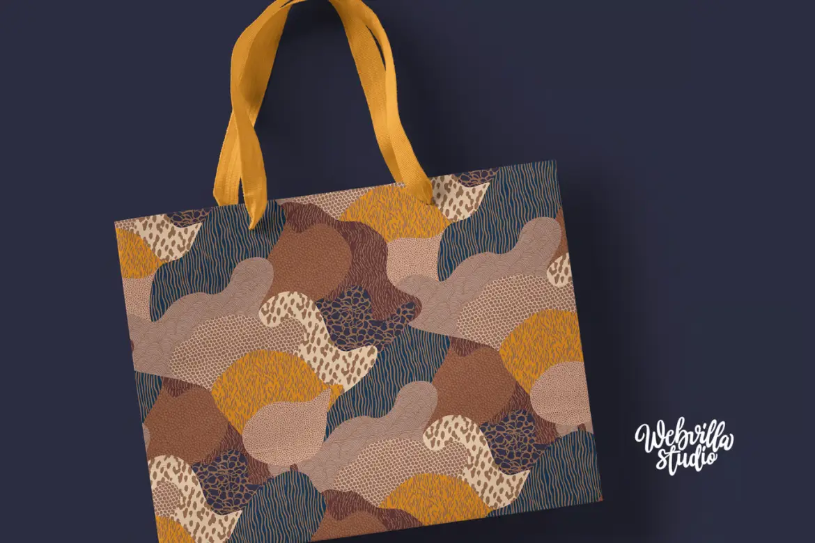 抽象花 meadow 无缝图案素材 Abstract Meadow Pattern