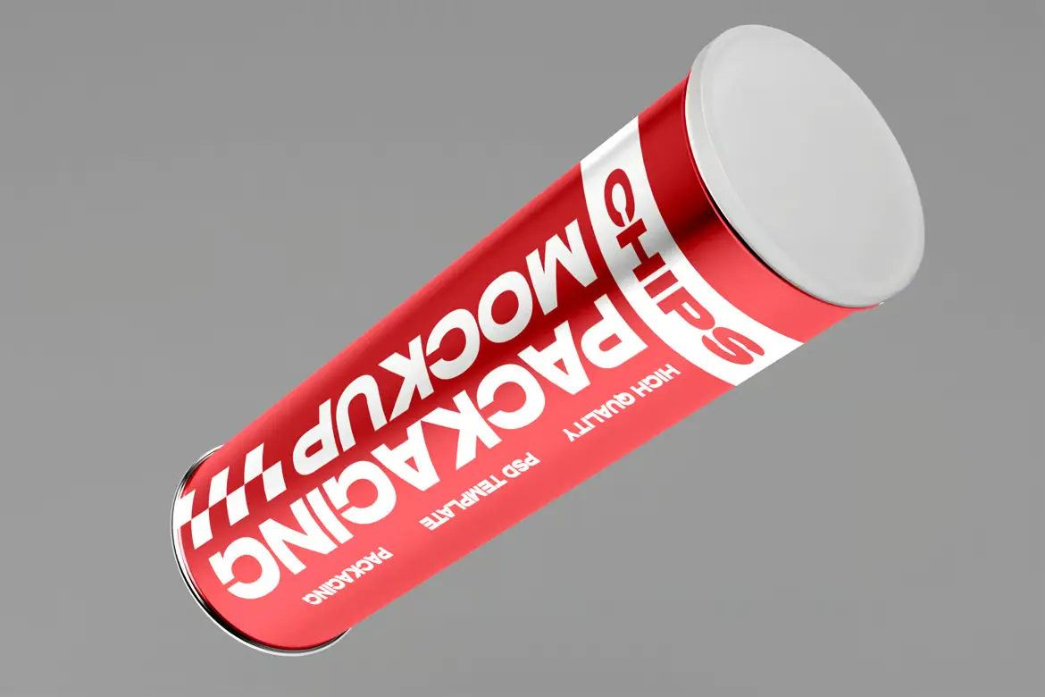 薯片包装PSD样机模板 Chips Packaging Mockup