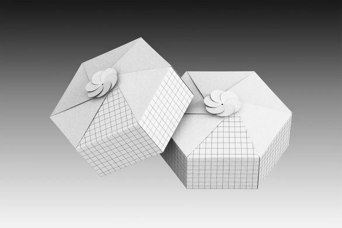 纸质餐盒PSD样机模板 Paper Food Box Mockup