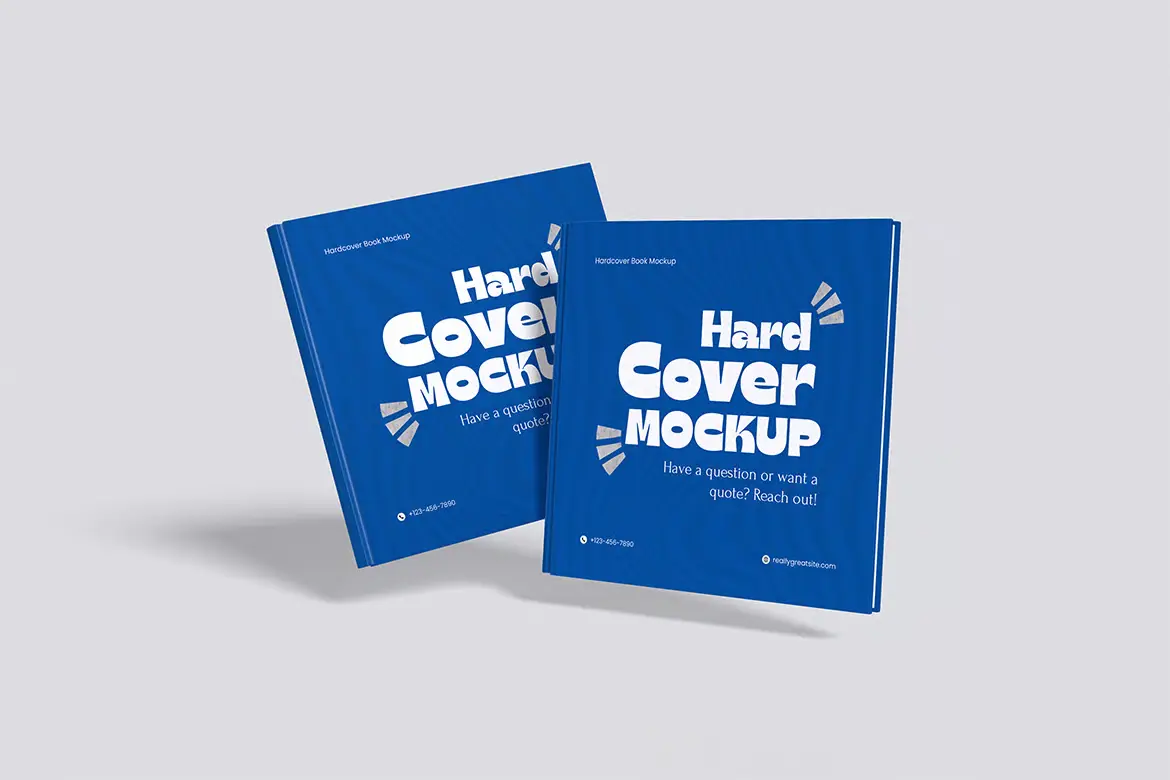 高品质精装书PSD样机模板 High Quality Hardcover Book Mockup