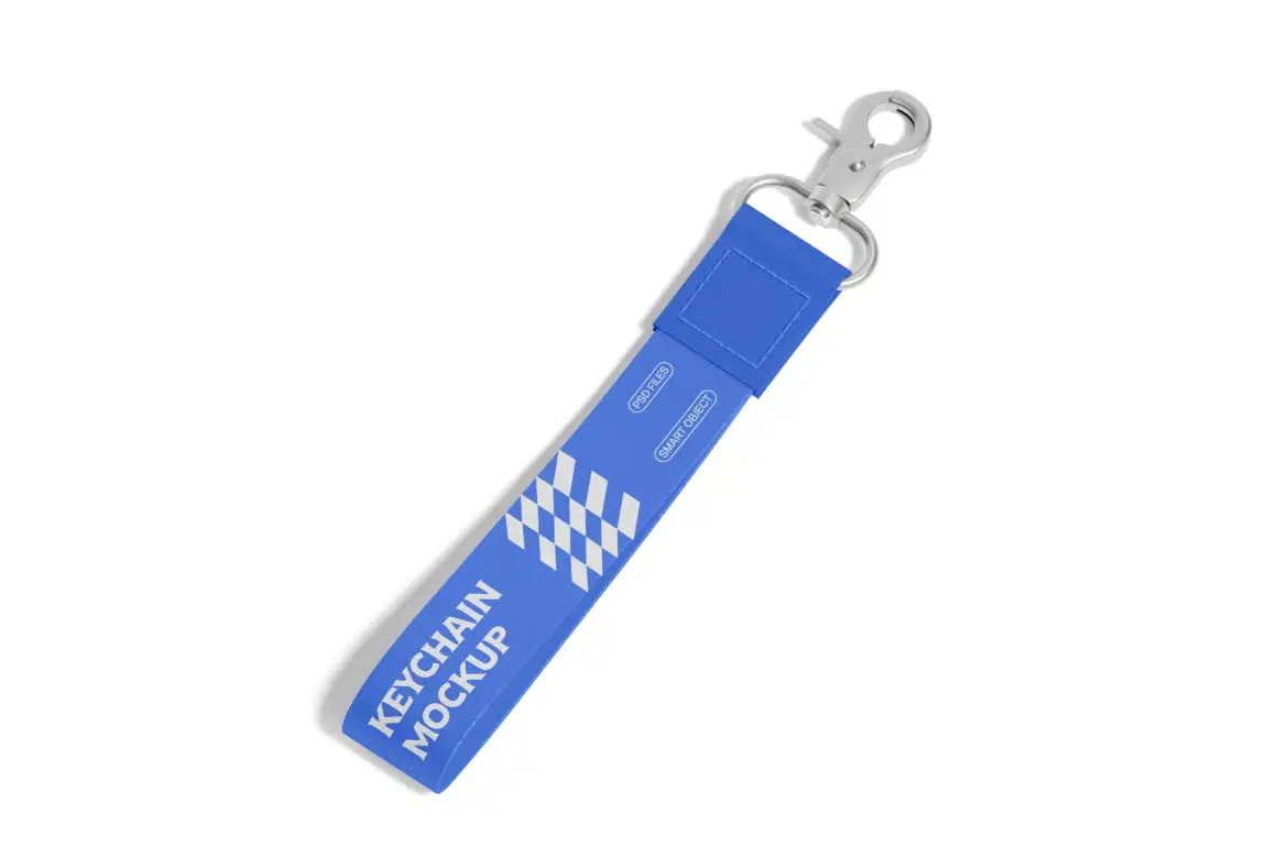 皮革钥匙扣样机PSD模版 Leather Keychain Mockup Set