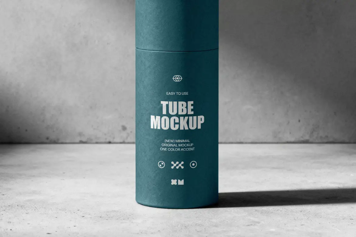 圆柱管状包装PSD样机模版 Cylinder Tube Mockup