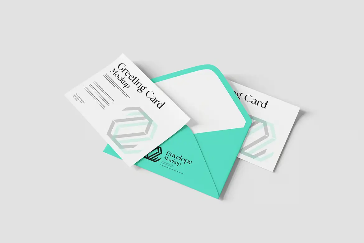 贺卡展示PSD样机模版 Greeting Card Mockup