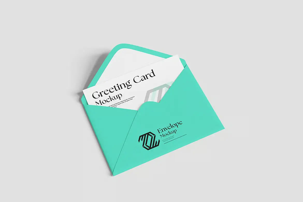 贺卡展示PSD样机模版 Greeting Card Mockup