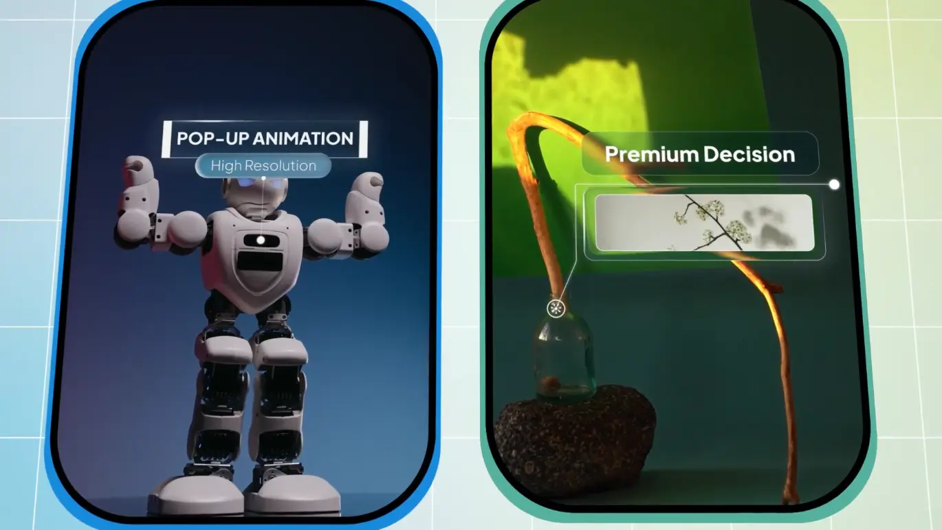 液态玻璃标注动画AE模版 Liquid Glass Call-Outs