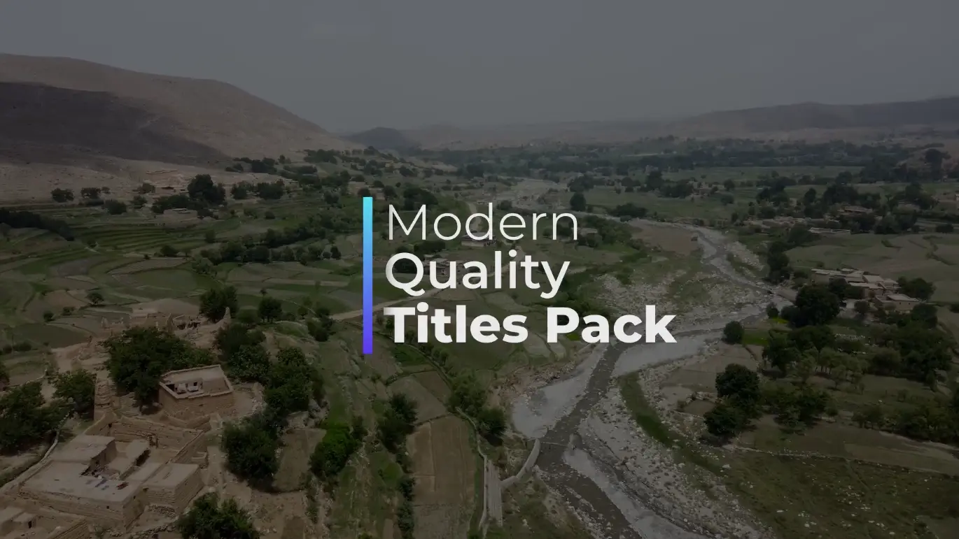 现代风格标题动画Davinci Resolve模版 Modern Titles Pack in Davinci Resolve.