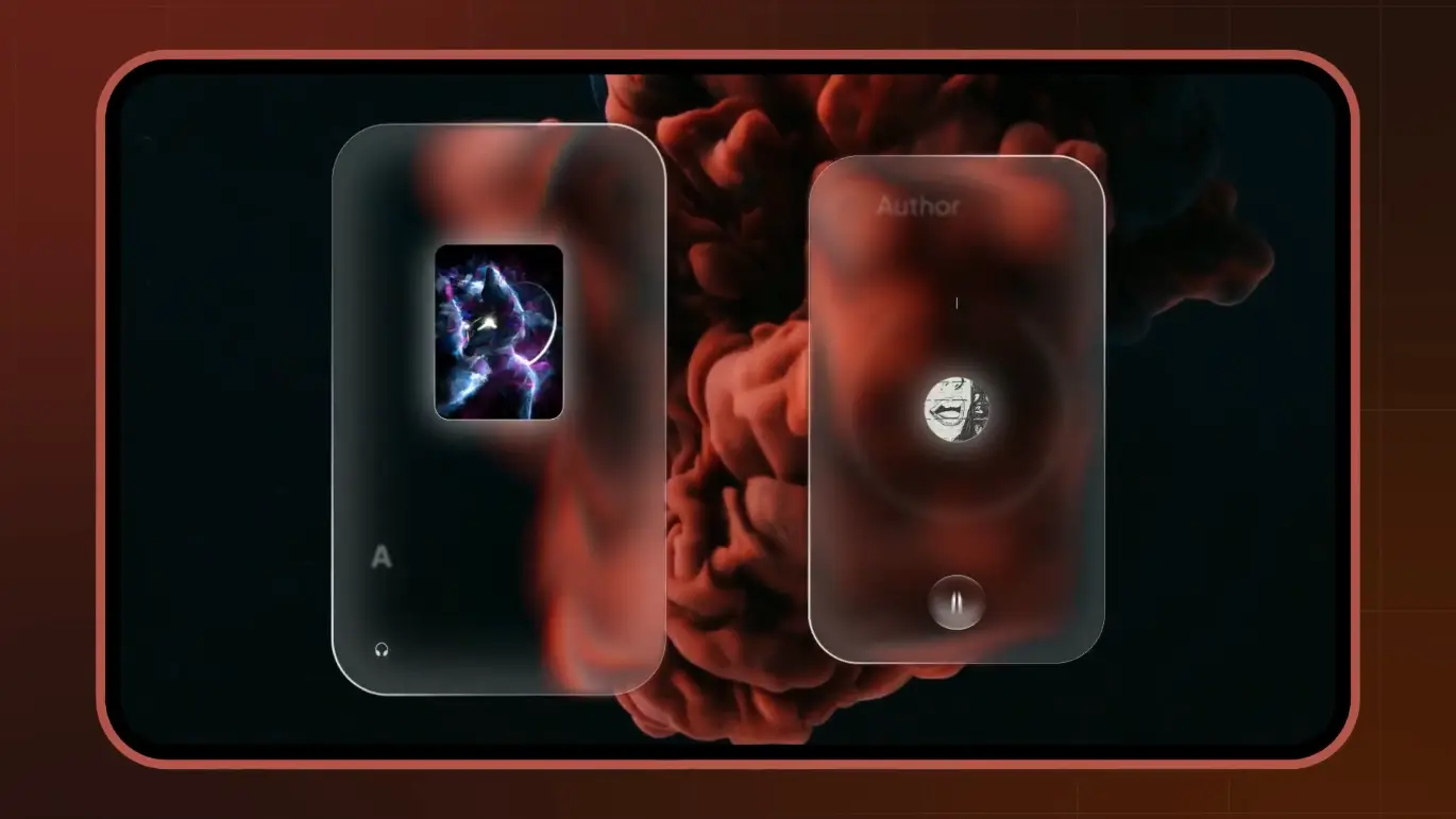 液态音乐播放器UI动效AE模版 Liquid Music Widgets