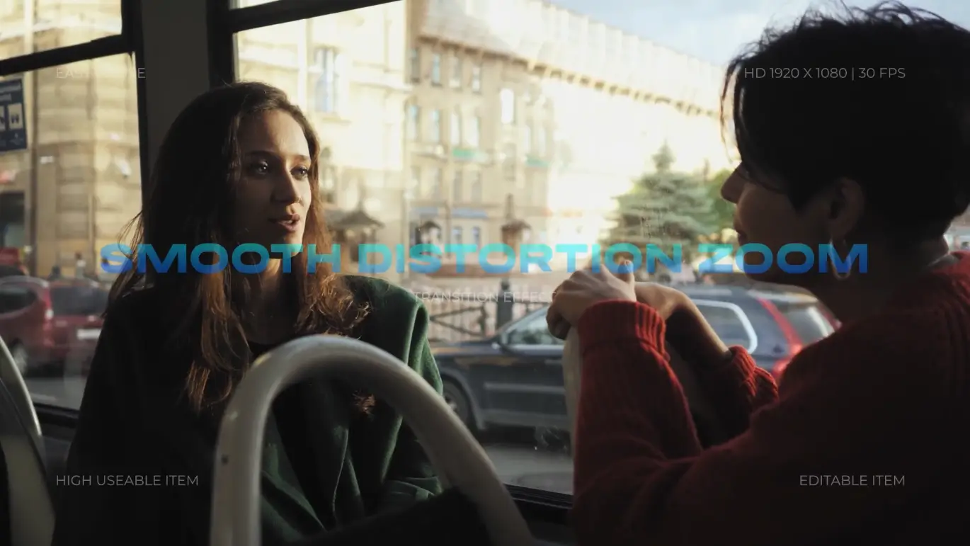 平滑扭曲缩放转场AE模板 Smooth Distortion Zoom Transition