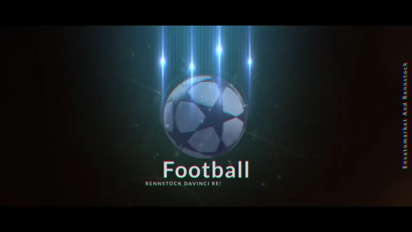 足球Logo动画DaVinci Resolve模板 Football Logo